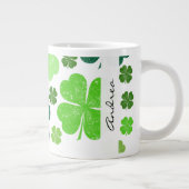 Groene Klavers, Saint Patrick's Day, Jouw naam Grote Koffiekop (Rechts)