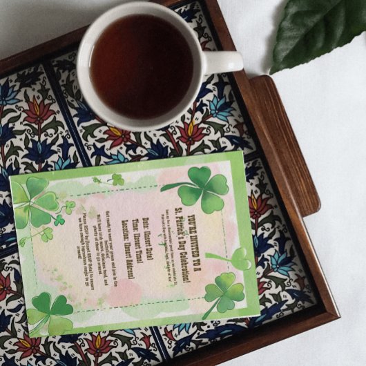 Groene Klavers Shamrock Achtergrond St. Patrick's 