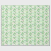 Groene Klavers Shamrock Achtergrond St. Patrick's  Cadeaupapier (Vlak)
