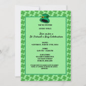 Groene Klavers Shamrock Achtergrond St. Patrick's  Kaart (Voorkant)