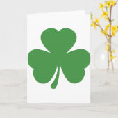 groene klaverst. patrick´s dag kaart (Gele Bloem)