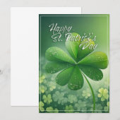 Groene Klavertjes Prettige St. Patrick's Dag (7) c (Voorkant / Achterkant)