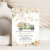 Groene kleine pompoen Baby shower Kaart