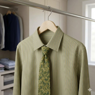 Groene kleur Art Nouveau das