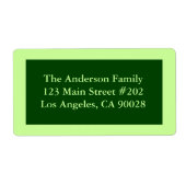 groene kleur etiket (Voorkant)