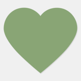 Groene kleur hart sticker