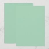 Groene kleur kaart (Voorkant / Achterkant)