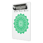 Groene Kleur Kunst Aangepaste Afbeelding en Tekst Mini Klembord (Angled2)