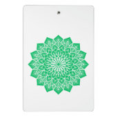 Groene Kleur Kunst Aangepaste Afbeelding en Tekst Mini Klembord (Achterkant)
