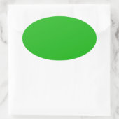 Groene kleur ovale sticker (Tas)