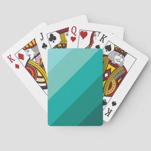 Groene kleur pokerkaarten (Achterkant)