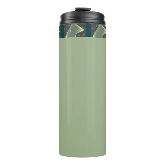 Groene kleur thermosbeker (Voorkant)