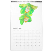 Groene kleur waterverf kunstkalender Sacha Grossel Kalender (Jan 2026)
