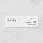 Groene kleuren van het bos met vignet mini visitekaartje (Achterkant)