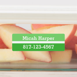 Groene Kleurenblok Zelfklevend Etiket Middelgrote  Labels