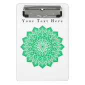 Groene Kleurenkunst Aangepast Afbeelding en Tekst  Mini Klembord (Voorkant)