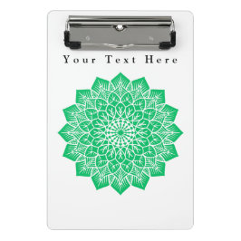 Groene Kleurenkunst Aangepast Afbeelding en Tekst  Mini Klembord