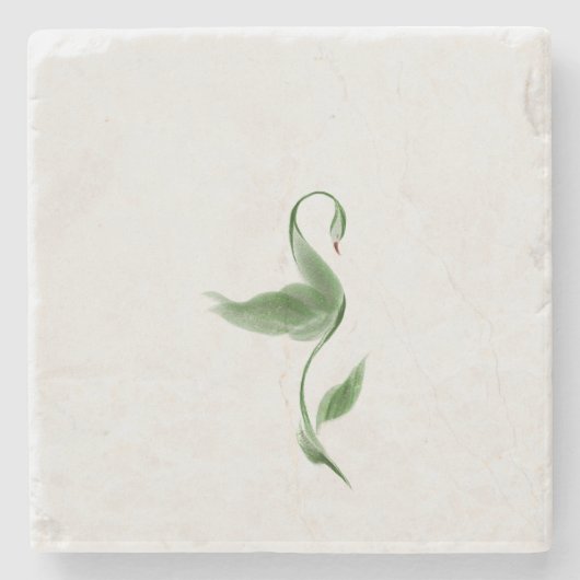 Groene kleurmagneet stenen onderzetter (Voorkant)