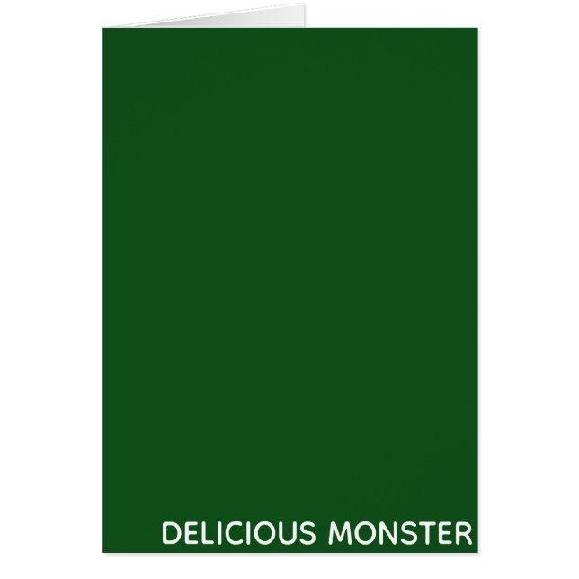 Groene kleurnaam van Delicious Monster (Voorkant)