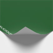 Groene kleurnaam van Delicious Monster Cadeaupapier (Hoek)