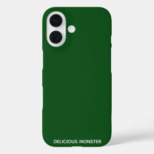 Groene kleurnaam van Delicious Monster iPhone 16 Hoesje