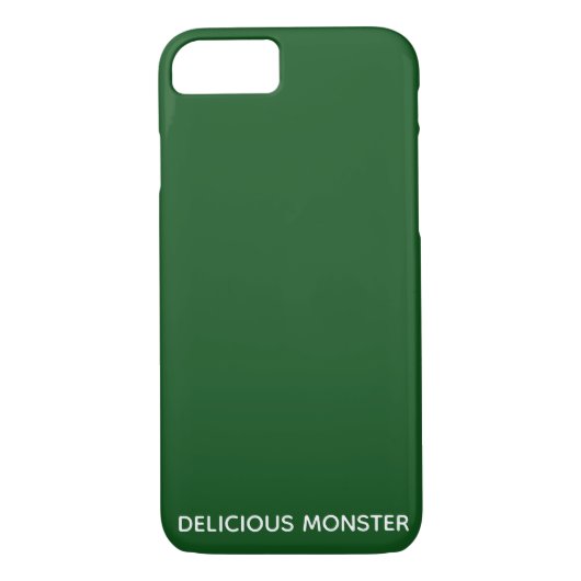 Groene kleurnaam van Delicious Monster Case-Mate iPhone Case (Achterkant)