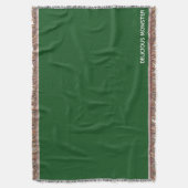 Groene kleurnaam van Delicious Monster Deken (Voorkant Verticaal)