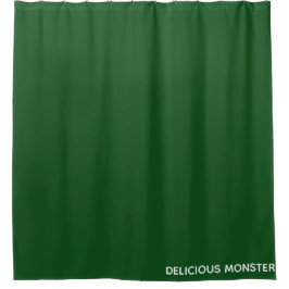 Groene kleurnaam van Delicious Monster Douchegordijn