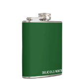 Groene kleurnaam van Delicious Monster Heupfles (Rechts)