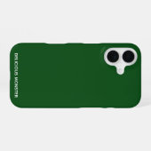 Groene kleurnaam van Delicious Monster iPhone 16 Hoesje (Achterkant horizontaal)