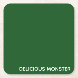 Groene kleurnaam van Delicious Monster Kartonnen Onderzetters