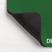 Groene kleurnaam van Delicious Monster Muismat (Hoek)