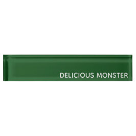 Groene kleurnaam van Delicious Monster Naambordje
