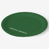 Groene kleurnaam van Delicious Monster Papieren Bordje (Gekanteld)