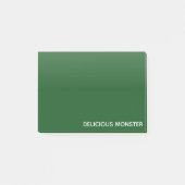 Groene kleurnaam van Delicious Monster Post-it® Notes (Voorkant)