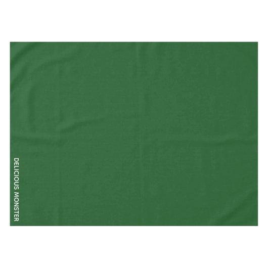 Groene kleurnaam van Delicious Monster Tafelkleed (Voorkant (Horizontaal))