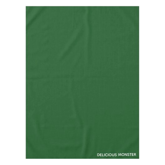 Groene kleurnaam van Delicious Monster Tafelkleed (Voorkant)