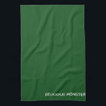 Groene kleurnaam van Delicious Monster Theedoek<br><div class="desc">Groene kleurnaam van Delicious Monster</div>