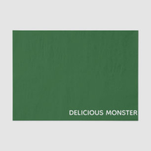 Groene kleurnaam van Delicious Monster Tissuepapier