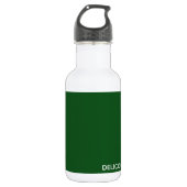 Groene kleurnaam van Delicious Monster Waterfles (Voorkant)