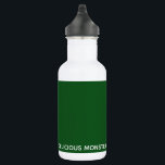 Groene kleurnaam van Delicious Monster Waterfles<br><div class="desc">Groene kleurnaam van Delicious Monster</div>