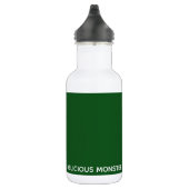 Groene kleurnaam van Delicious Monster Waterfles (Rechts)