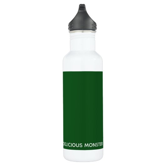 Groene kleurnaam van Delicious Monster Waterfles (Rechts)