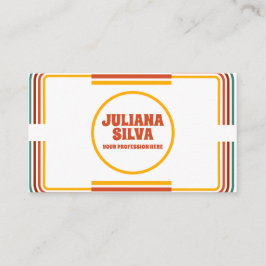 Groene kleurrijke illustratie met QR-Visitekaartje Visitekaartje