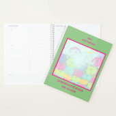 Groene Kleurrijke Paraplu's School Classroom Planner (Display)