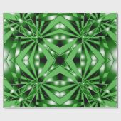 Groene kleurverloop gevulde perspectieftekening cadeaupapier (Vlak)