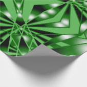 Groene kleurverloop gevulde perspectieftekening cadeaupapier (Hoek)