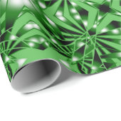 Groene kleurverloop gevulde perspectieftekening cadeaupapier (Rol Hoek)