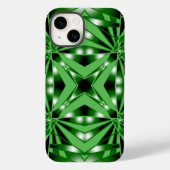 Groene kleurverloop gevulde perspectieftekening Case-Mate iPhone case (Achterkant)
