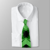 Groene kleurverloop gevulde perspectieftekening stropdas (Gebonden)
